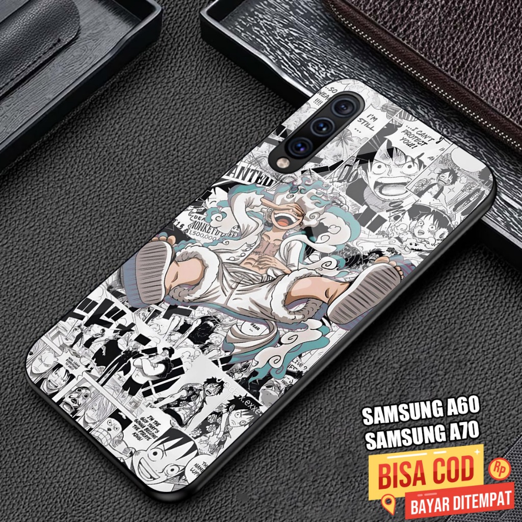 Casing Kilau Kaca Glass Glossy Untuk Tipe Hp SAMSUNG A60 / SAM A70 Terbaru - Fashion Kesing ESTETIK 