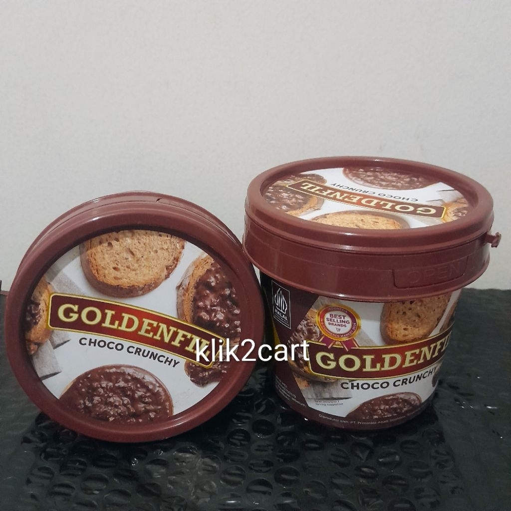 Goldenfill choco crunchy 350gr / goldenfil / selai coklat