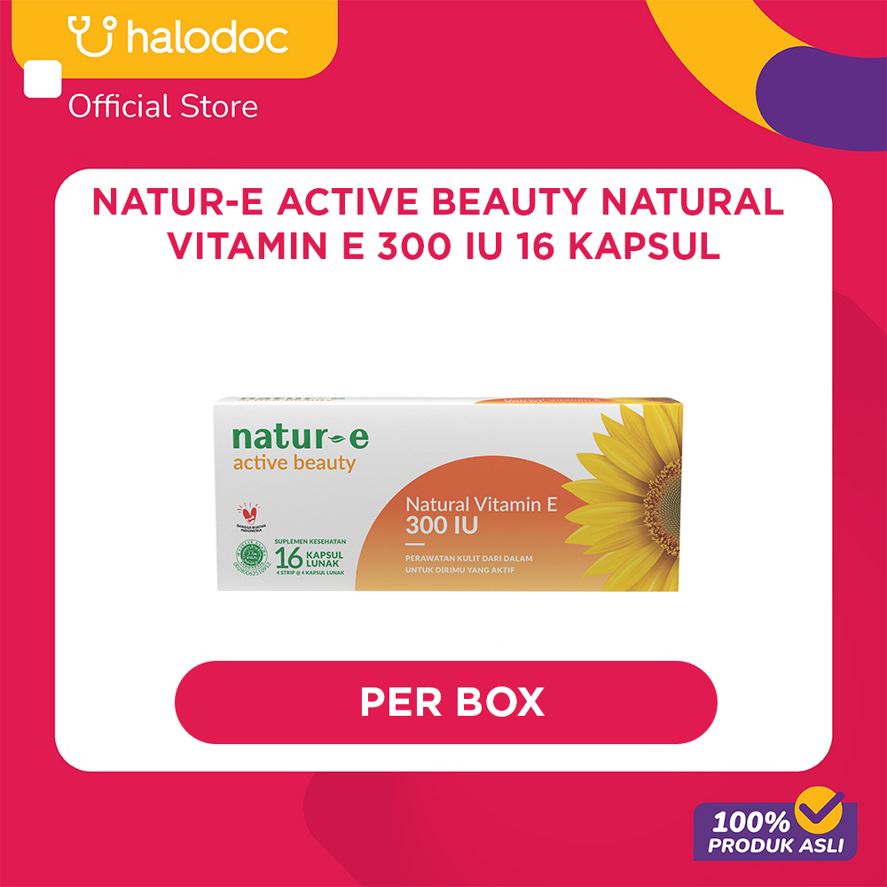 Natur-E Active Beauty Natural Vitamin E 300 IU 16 Kapsul