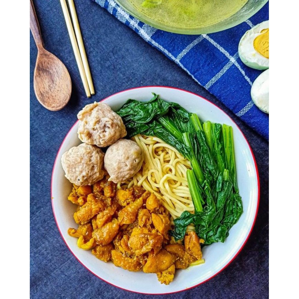 mie ayam mentah fresh homemade kenyal gurih nikmat tanpa bahan pengawet