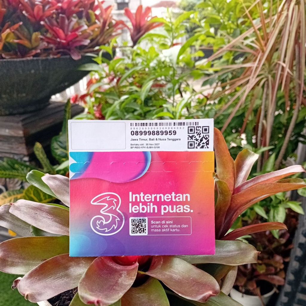 nomor cantik kartu perdana Tri (sultan) 08 999 888 999