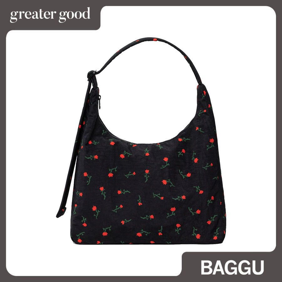 Baggu - Nylon Shoulder Bag in Painted Wildflower