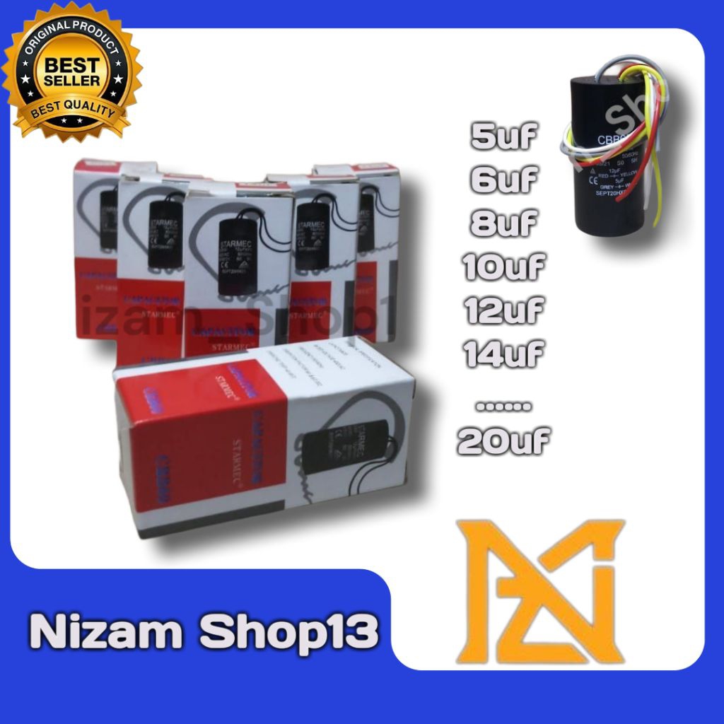 KAPASITOR 5uf|6uf|8uf|10uf|12uf|14uf|20uf