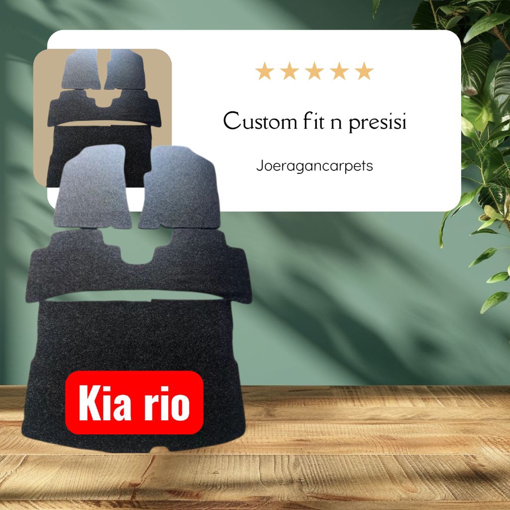 karpet mobil kia Rio full set bagasi