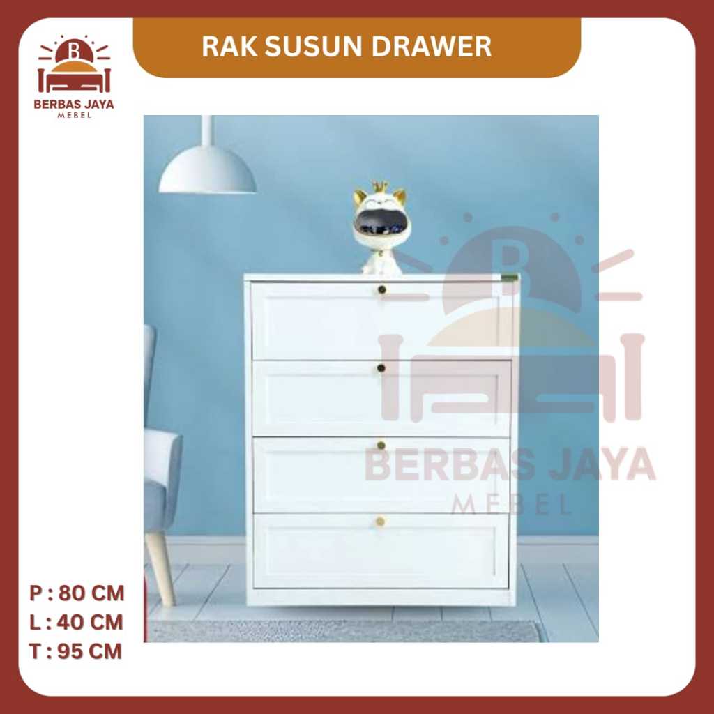 RAK SUSUN DRAWER CABINET BESI