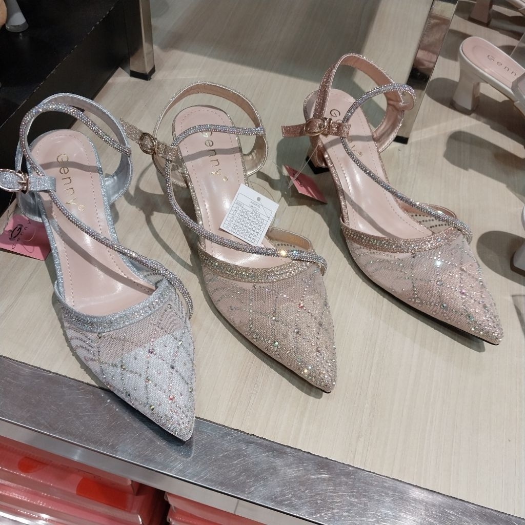 GENNY‼️sepatu wanita pesta heels 5cm ori by matahari
