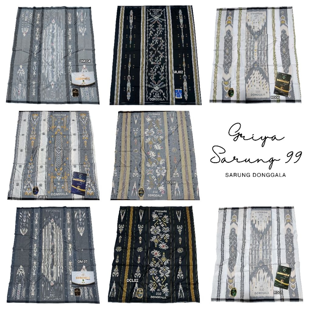 sarung donggala dan putra donggala rayon katun