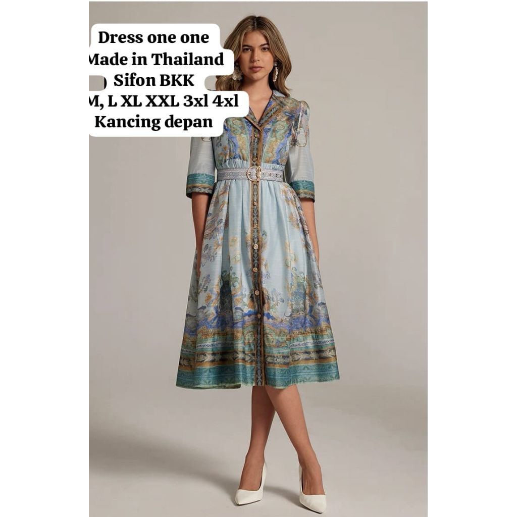 DRESS ZM SIFON BANGKOK GAUN MAXY KONDANGAN