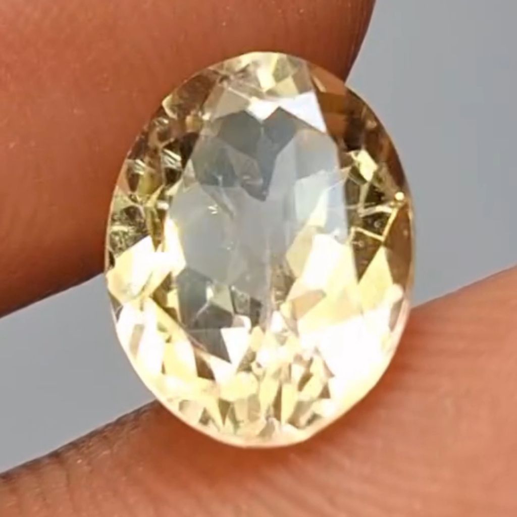 Natural Canary / Yellow Tourmaline 1.50ct NTD Super Crystal Full of Luster