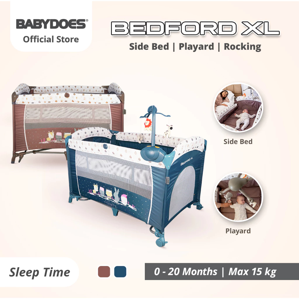 Katella Box Babydoes CH 17918 Bedford XL Ranjang Tempat Tidur Bayi Lipat