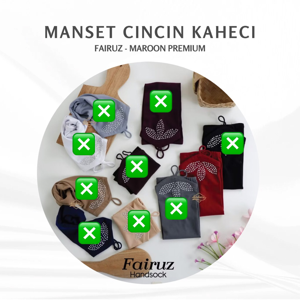 Preloved Handsock Kaheci_Fairuz Maroon