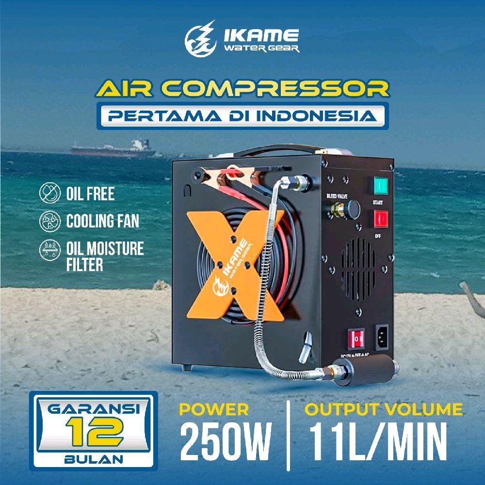Ikame Air Compressor – Kompresor Portable Isi Tabung Scuba & PCP