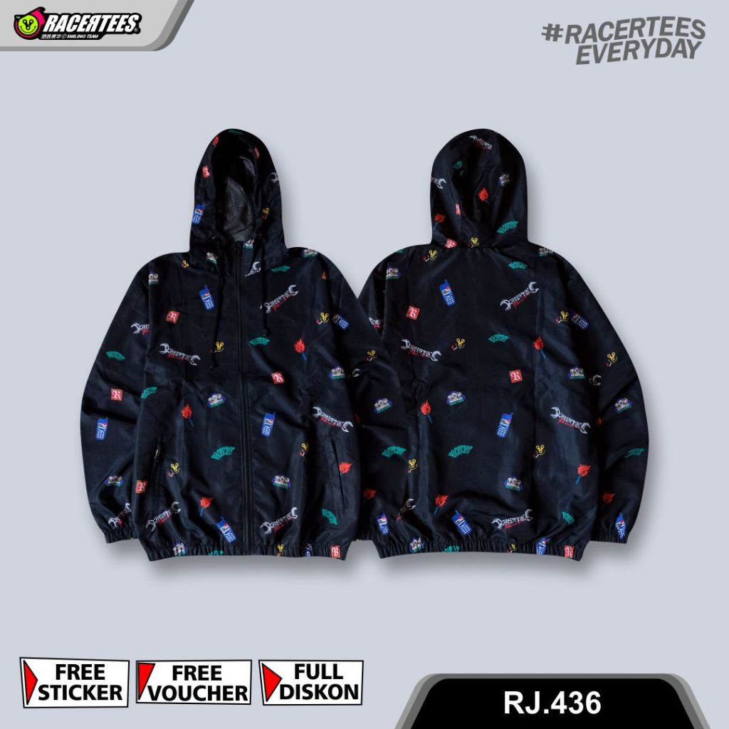 Jaket Parasut RACERTEES Stickyrace - RJ.436