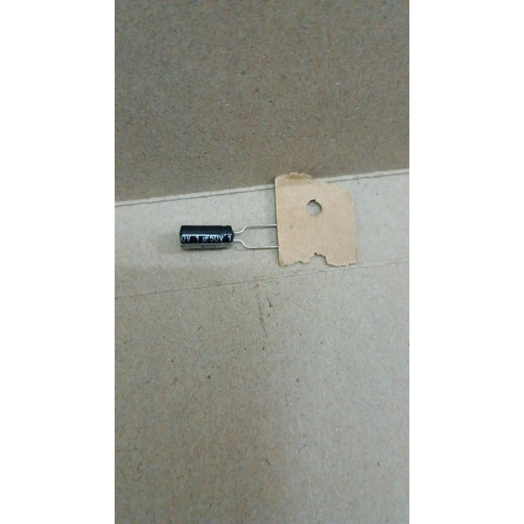 6326 kapasitor elco 1uf 1 uf 1mf mf 50v 50volt 50 volt panasonic
