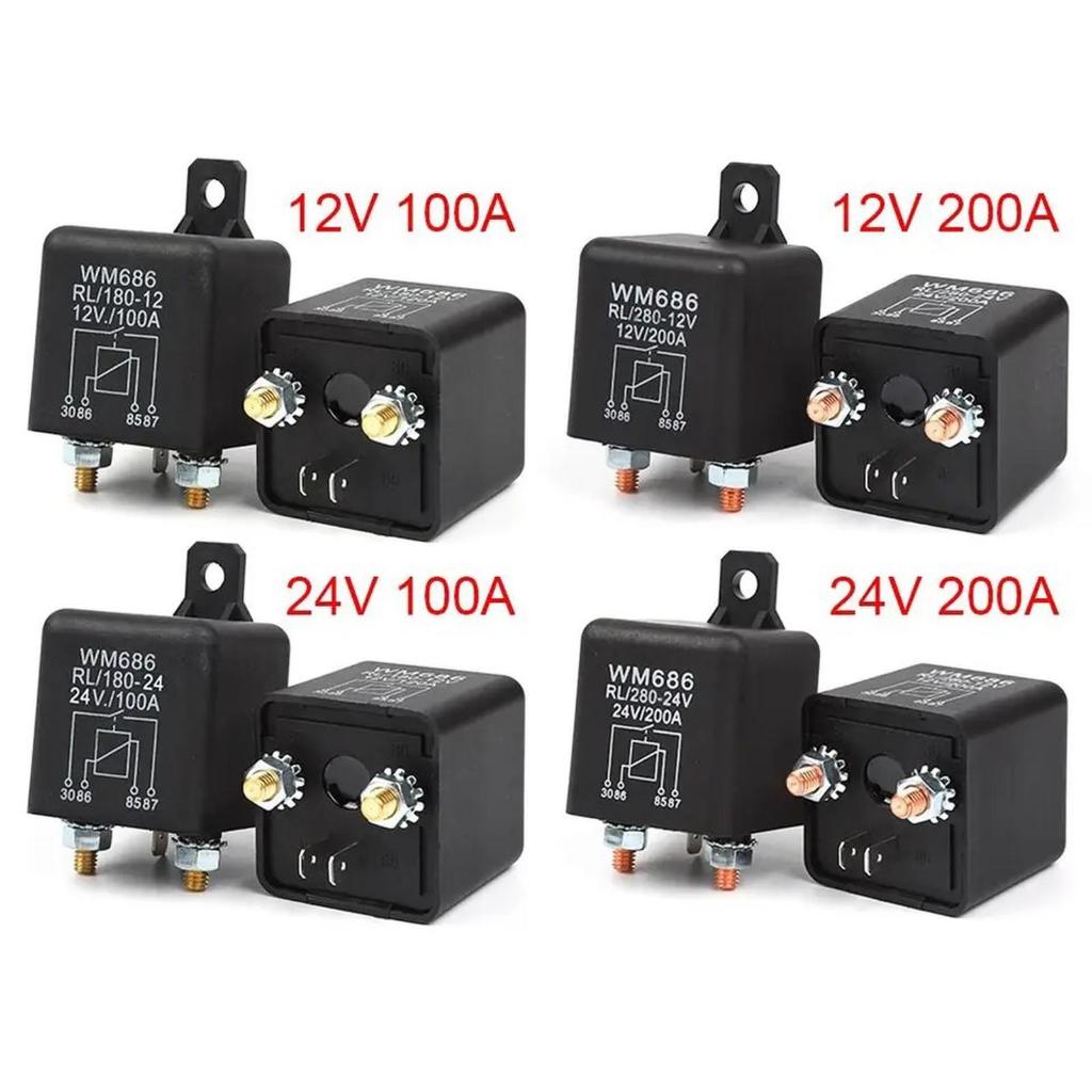 Relay Starting Relay 200A 100A 12V 24V 48V 60V Automotive Current