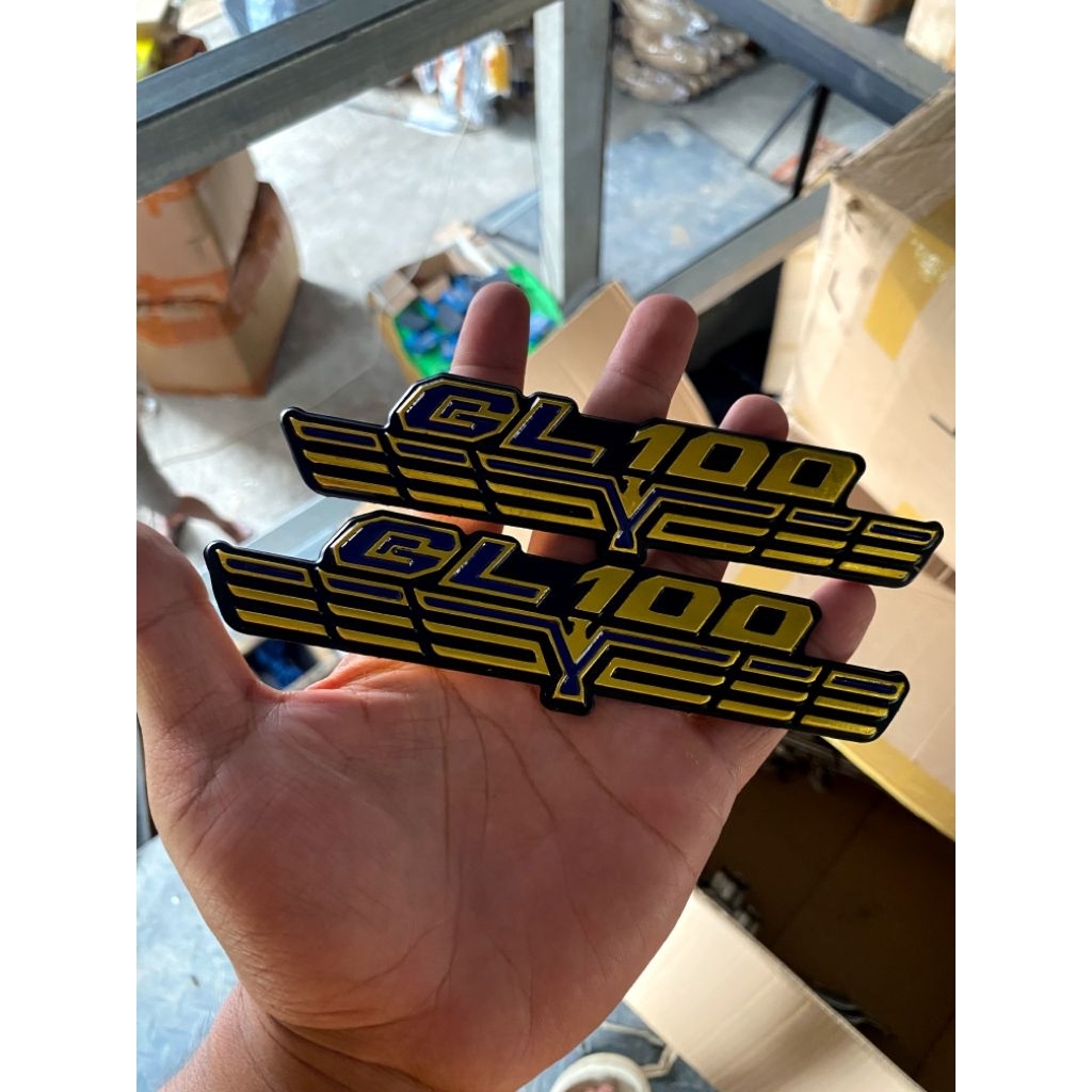 Emblem Box Aki GL 100 Garuda Original | Logo GL 100 Garuda Original