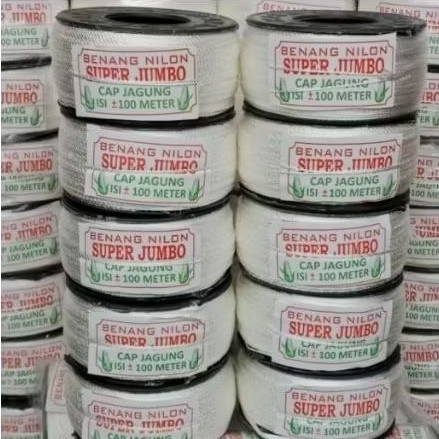 harga 1roll benang nilon 100mtr benang nylon gulungan 100 meter benang tukang benang layang fish twi