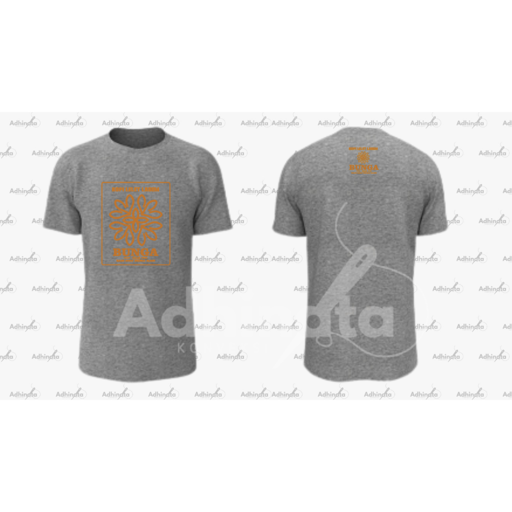 KAOS KATUN MISTY MUDA sablon orange Terang - KOPI LELET LASEM