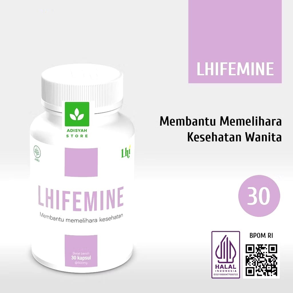 Obat Organ Kewanitaan Alami Lhifemine Kapsul Liza Herbal Isi 30 Kapsul