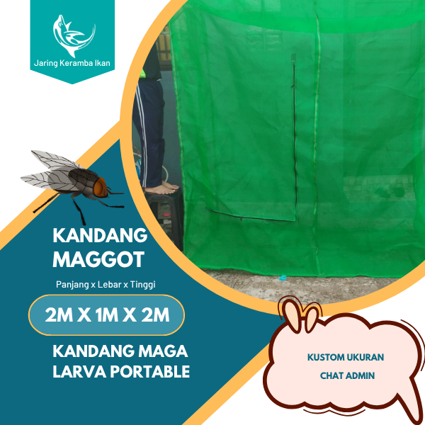 JKI - Kandang Magot Portable / kandang lalat BSF siap pakai