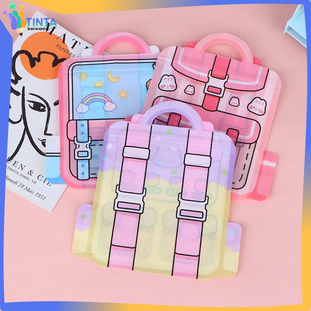 EC Plastik Ziplock Tas Sekolah Bingkisan Ultah / Kantong Klip Souvenir / Goodie Bag Kecil Zip Lock /