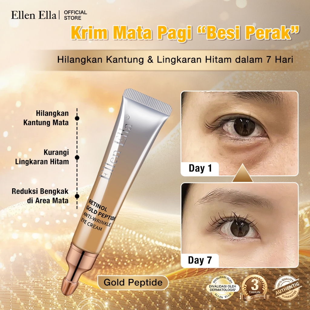 [Ready]ELLEN ELLA retinol anti-aging eye cream 20g anti wrinkles removal eye bags dark circles fine 