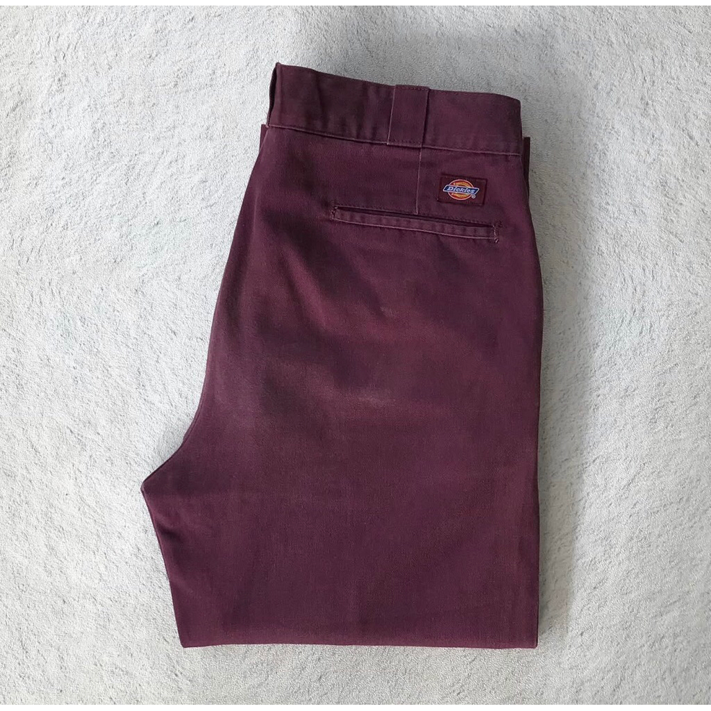 DICKIES WORK PANTS MAROON LONG PANTS