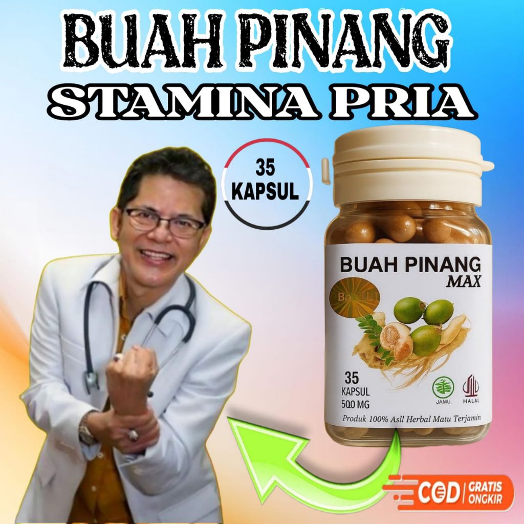 kapsul buah pinang stamina original anti ejakulasi dini penambah pria perkasa kuat tahan lama