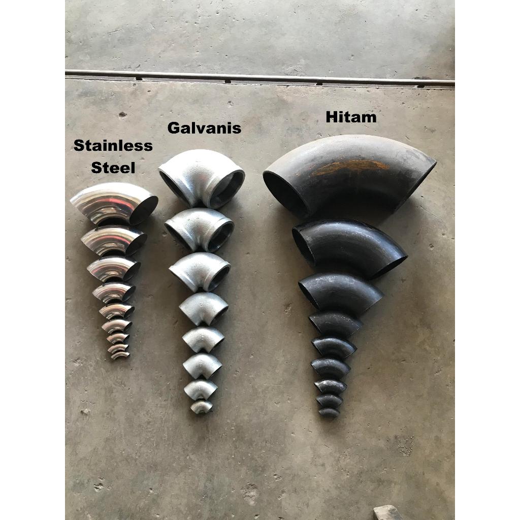 Elbow Las /Lasbow /Elbow Pipa Stainless Steel Besi UK 3"- 4" INCH