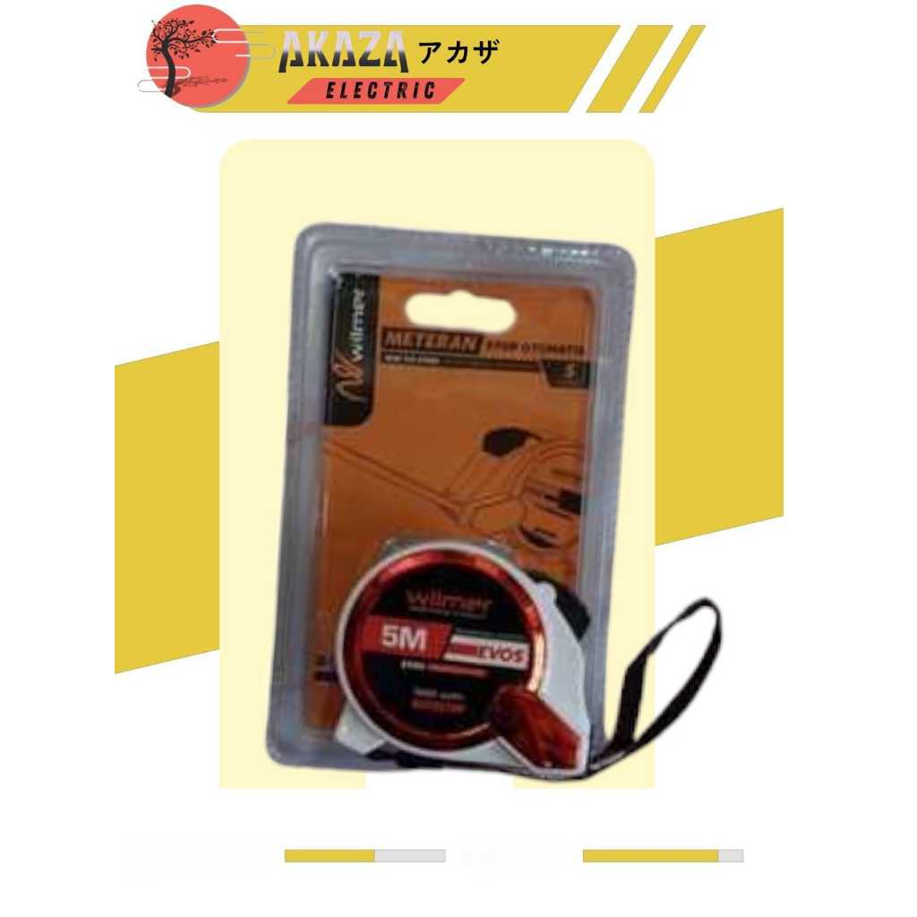 [ GROSIR 1 KOTAK ISI 12PCS  ] METERAN AUTOSTOP EVOS WILMER 3M 5M 7,5M / METERAN OTOMATIS MAGNET EVOS