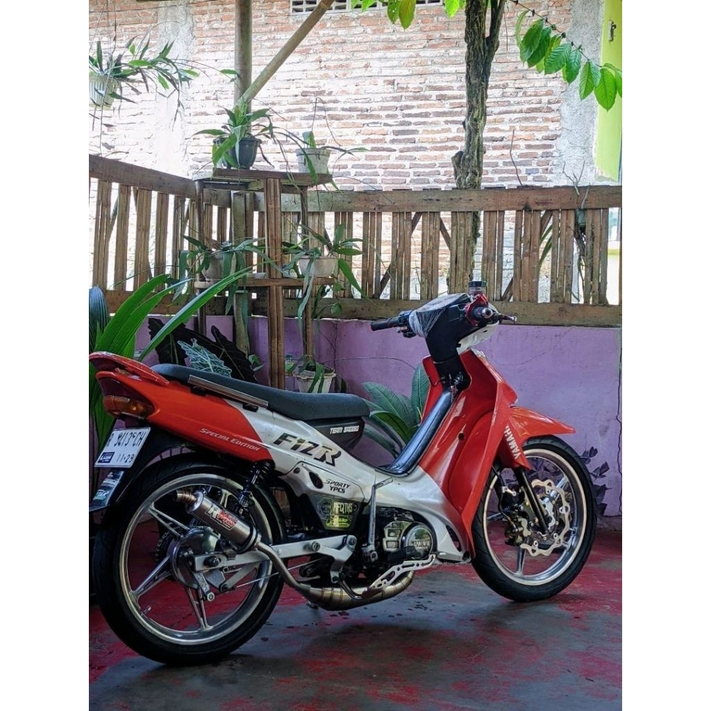 knalpot motor 2 tak standar racing fizr repsol fizr kolong