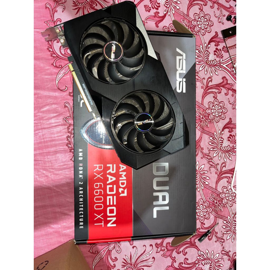 ASUS DUAL RADEON RX6600XT SECOND FULL BOX