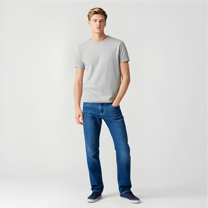 Kaos Polos Cotton Combed 20s Premium Abu Misty ( TC ) | Kaos Polos Distro Unisex Pria Wanita | M–XXX