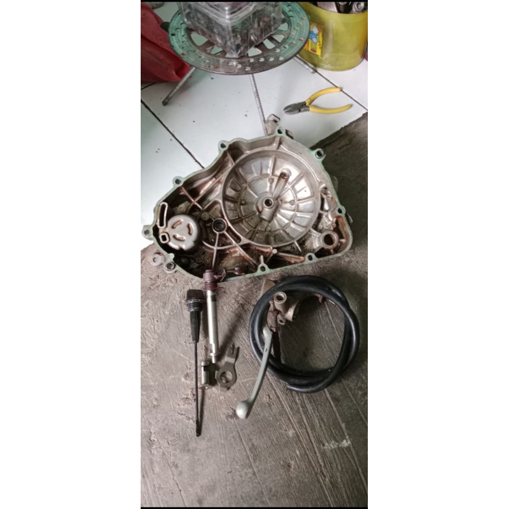 Blok Kopling Set Handle, Tali, Dan Stut Kopling Copotan Jupiter Mx Old 135