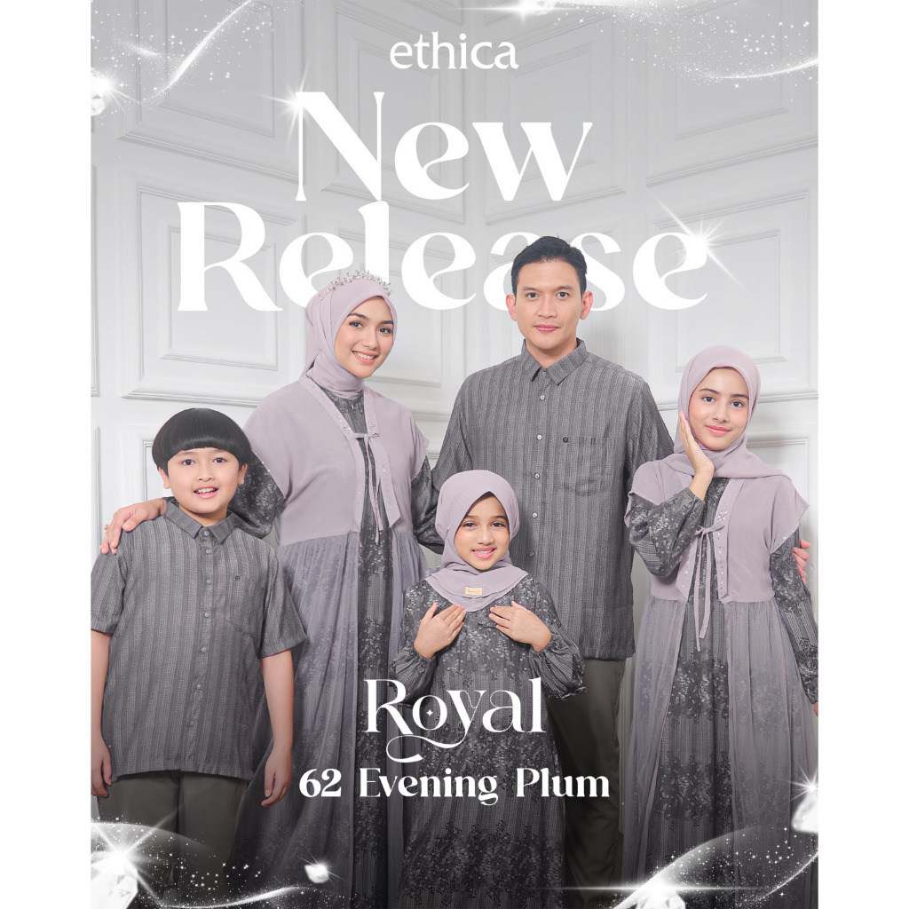 SARIMBIT ROYAL EVENING PLUM BY ETHICA 2026/SARIMBIT KELUARGA/SARIMBIT LEBARAN/GAMIS DAN KOKO/SERAGAM