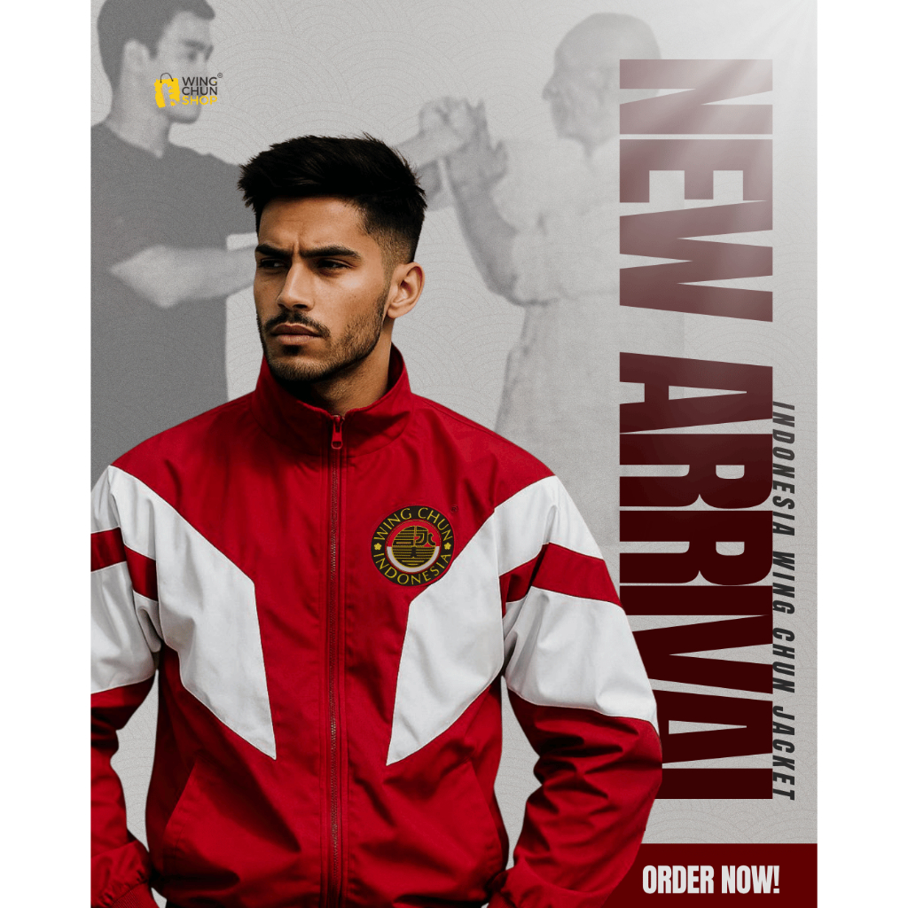Jaket Atlet Wing Chun Indonesia Merah Putih