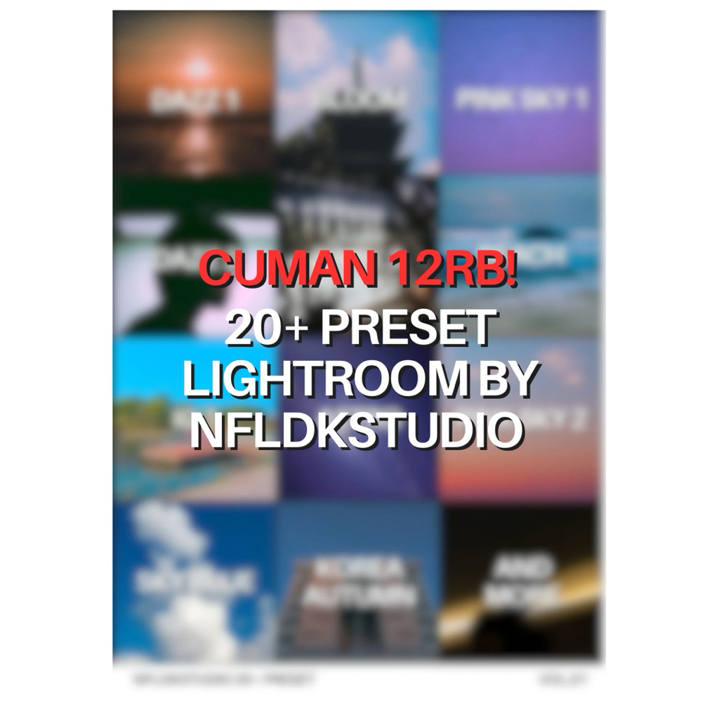 20+ Lightroom Preset Mobile by NFLDK’s Studio
