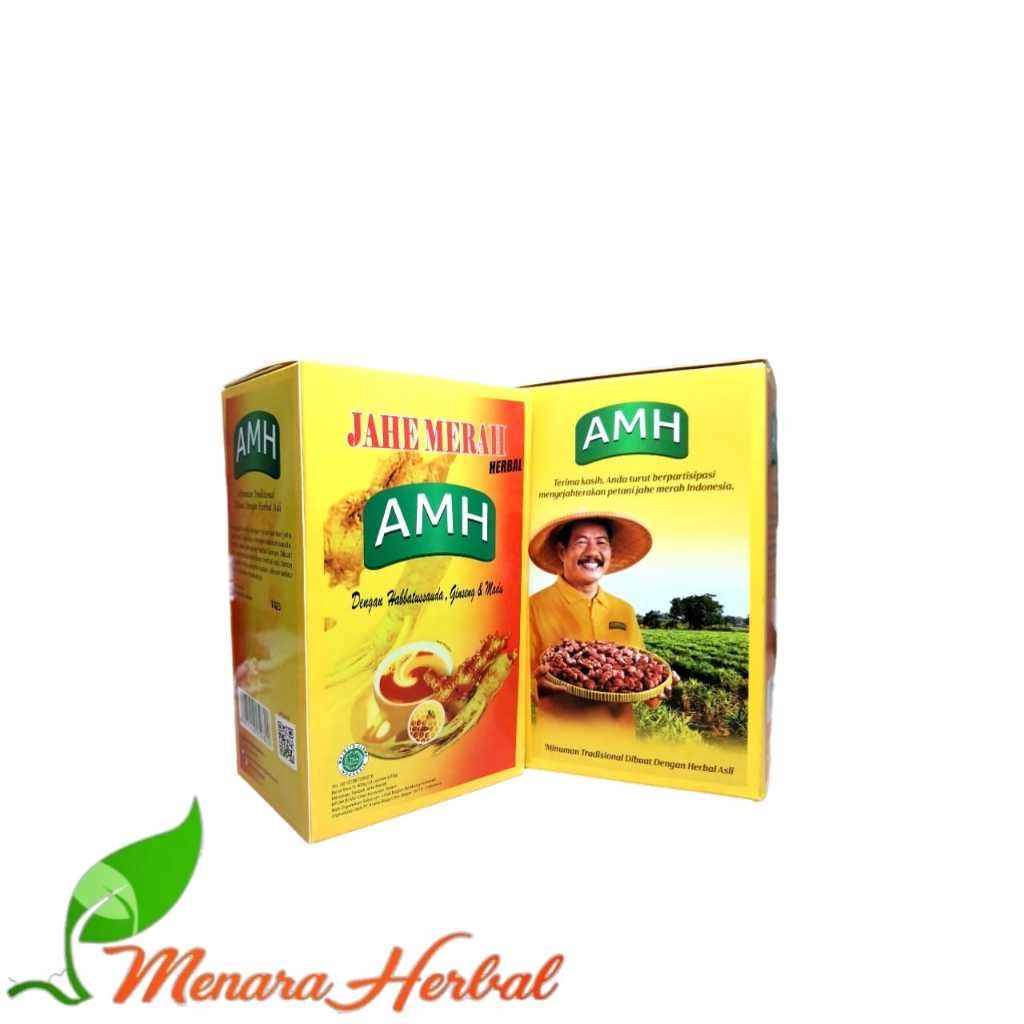 Jahe Merah AMH PER BOX Isi 20 Sachet | Jahe AMH | Jahe Bubuk