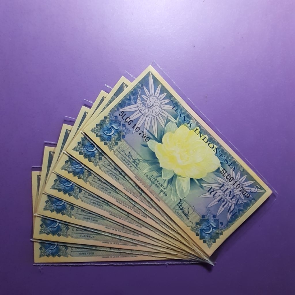 Uang 5 rupiah seri bunga 1959