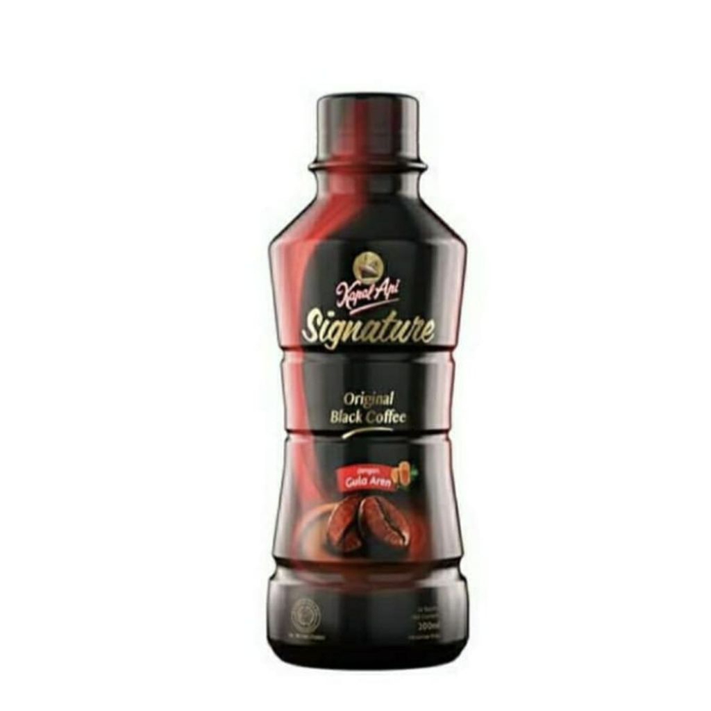 kopi kapal api signature botol cair minuman 200ml