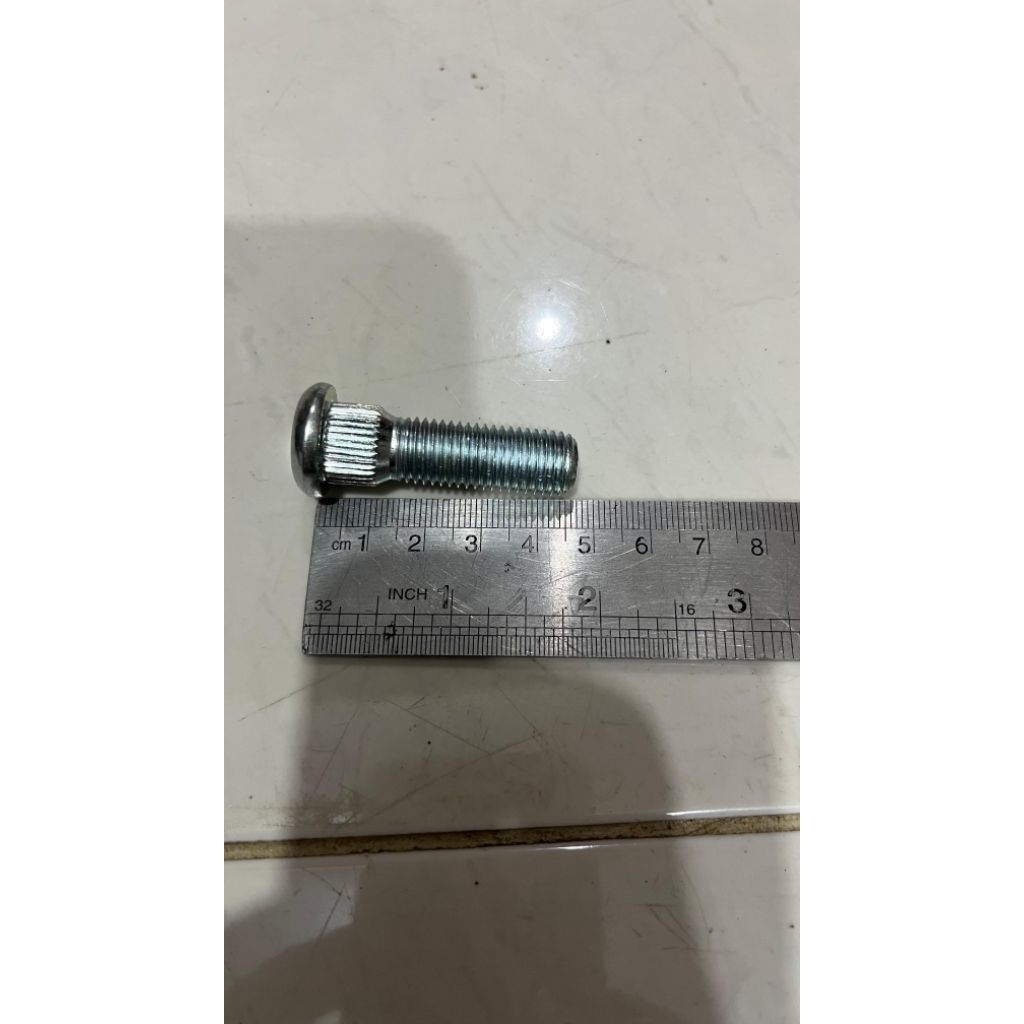 BAUT RODA L 300 PANJANG 4,5 CM WARNA CHROME /PUTIH HARGA 1 PCS