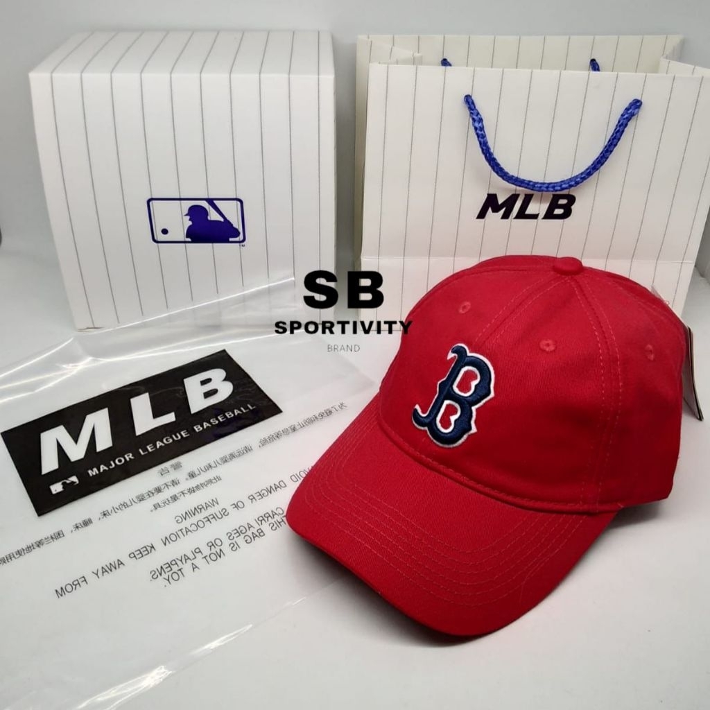 G-689 Topi MLB Boston Vintage Red