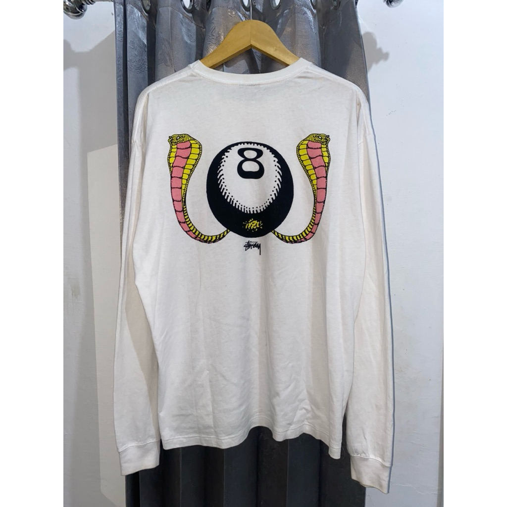 Stussy 8 ball cobra rare item longsleeve (bukan pakaian import bekas)