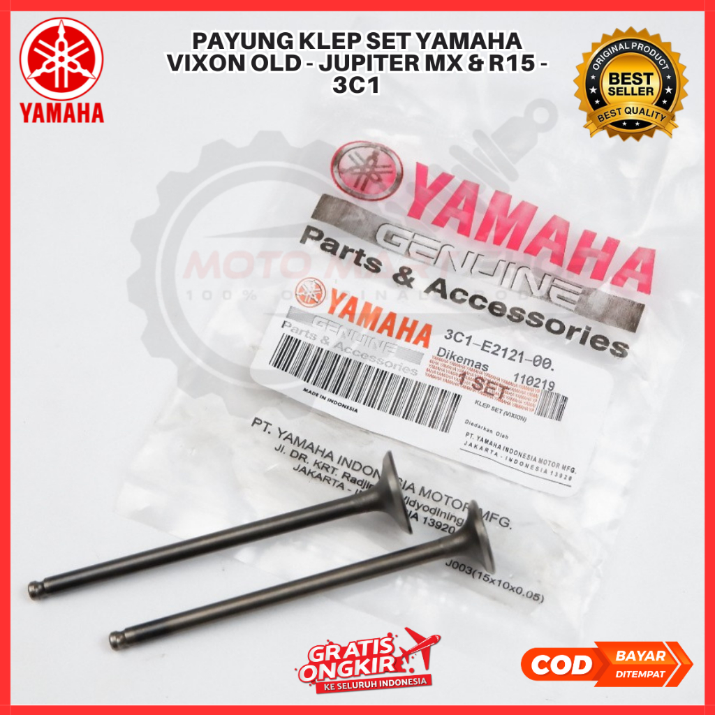Klep Set 3C1 Vixion New Old Jupiter MX R15 Payung Klep 3C1