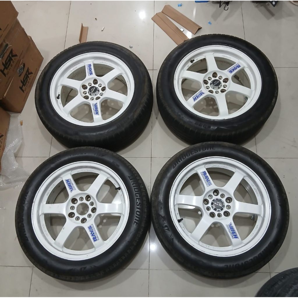 Velg Second Te37 Ring 17 pcd 5x114.3 Lebar 7.5 Ban Bonusan Cocok Hrv Innova Juke Xtrail dll