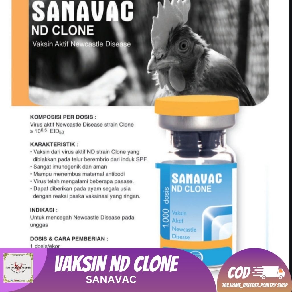 VAKSIN SANAVAC ND CLONE DOSIS 1000