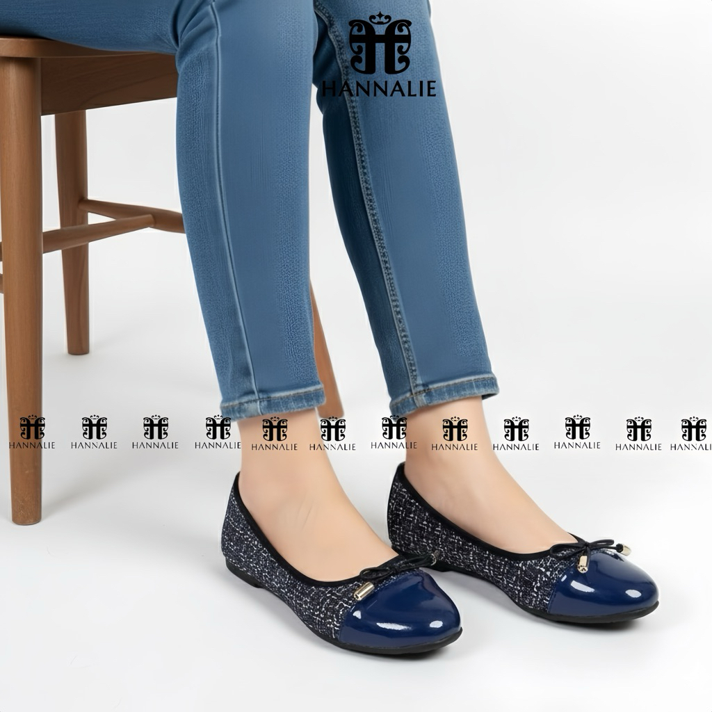 FlatShoes Wanita Elegan NAHIRA RAJUT / Flat Shoes Wanita Kekinian Korean Style