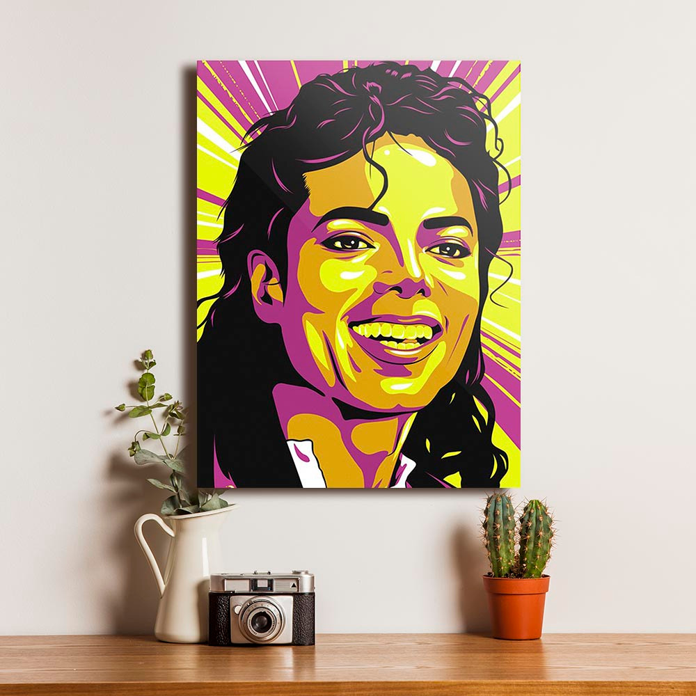 Michael Jackson Poster Dekorasi Dinding Rumah Pajangan Bingkai Kayu Wall Decor