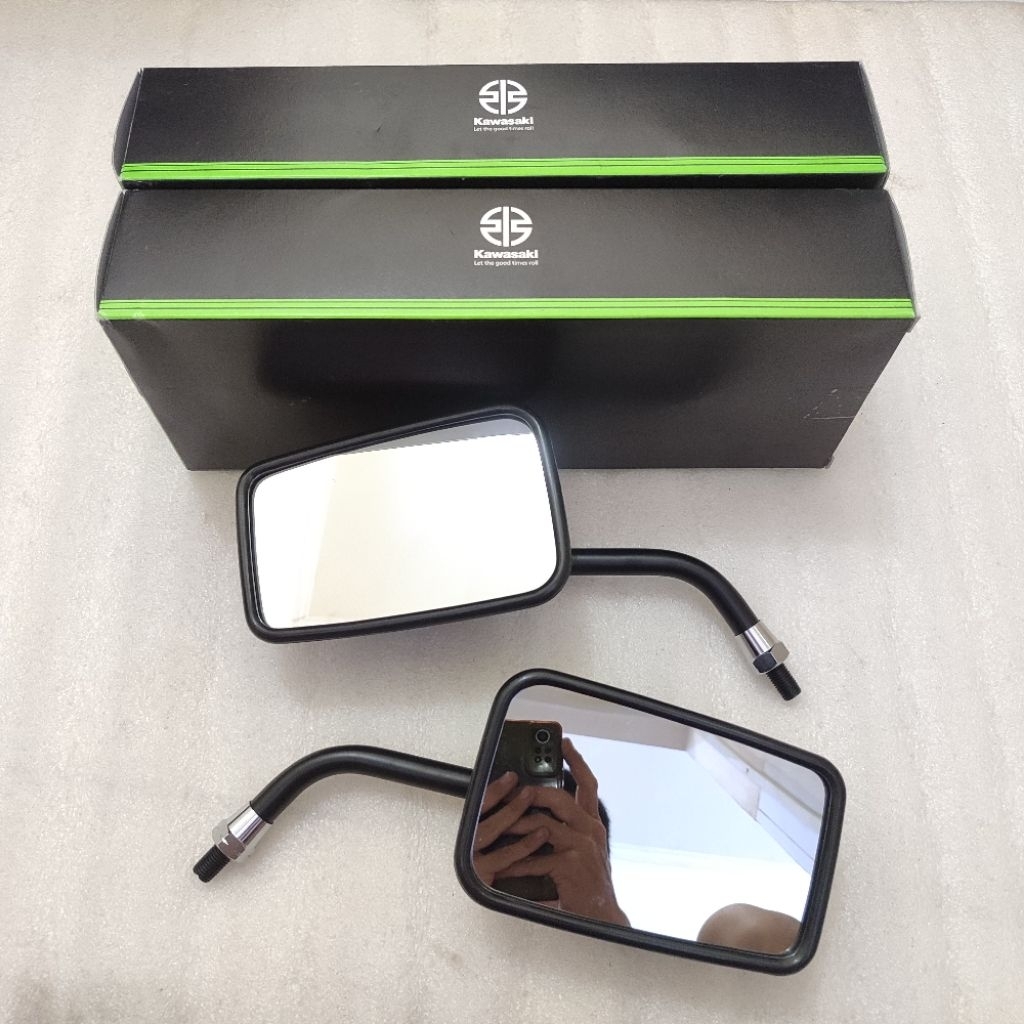 kaca spion kiri kanan kawasaki binter merzy mercy KZ200 KZ-200 AR125 GTO KH110 KH125 original japan