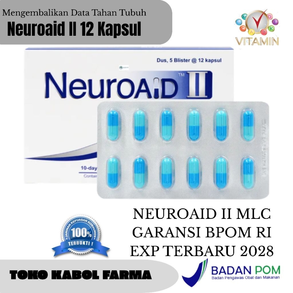 OBAT STROKE HERBAL | OBAT NEUROAID II ISI SATU BOX 60 KAPSUL TERBAIK, Obat Tekanan Darah Tinggi Terb